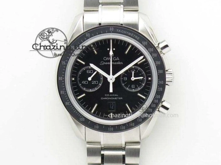 0402 De Ville Chronograph SS OMF 1:1 Best Edition Black Dial On SS Bracelet A Attractive 8150
